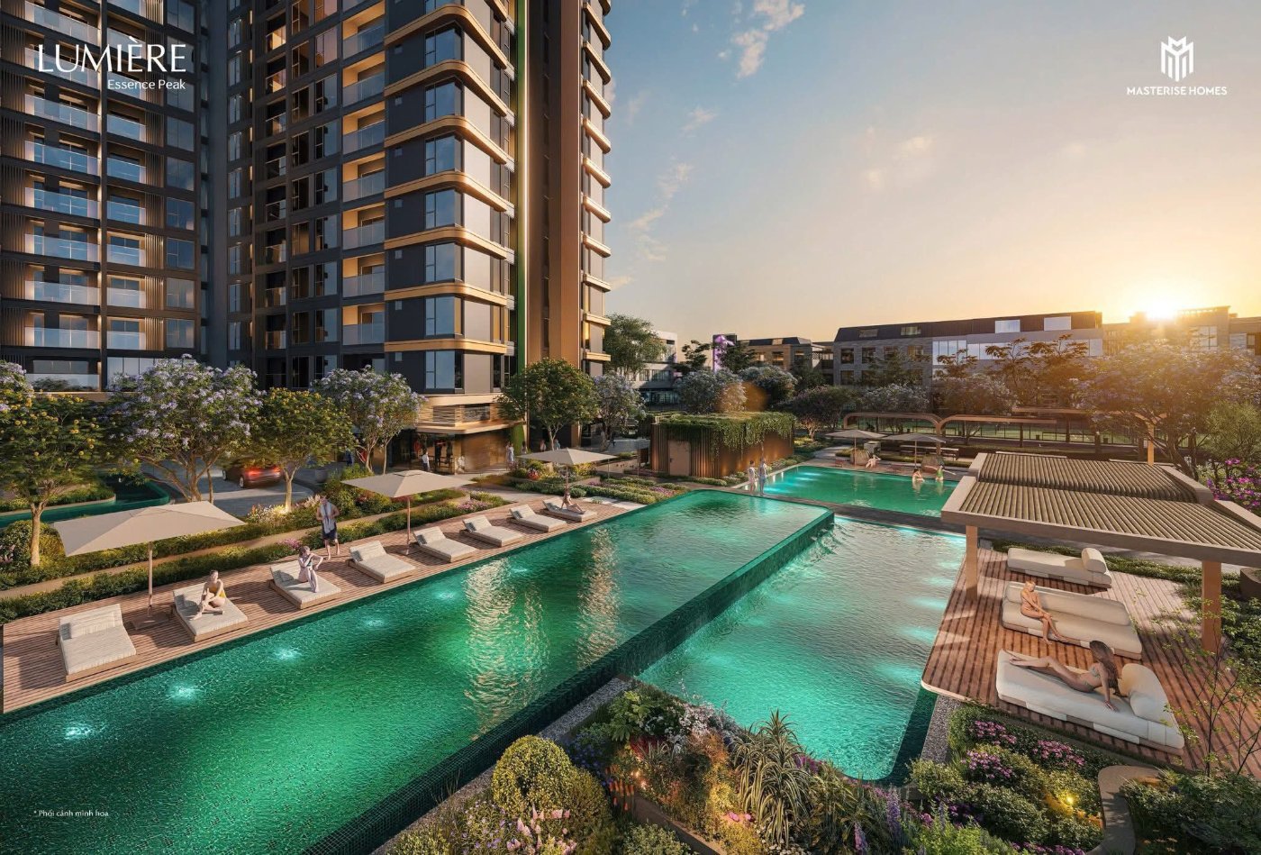 Hồ bơi resort & 23 tiện ích ngoài trời